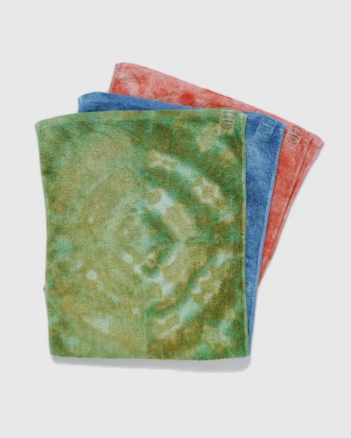 TIE DYE HEMP FACE TOWEL