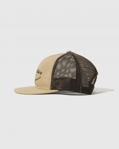 GREEN MESSAGE MESH CAP