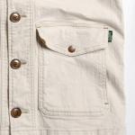 NO COLLAR JACKET／10oz H/C STRETCH