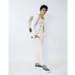 NO COLLAR JACKET／10oz H/C STRETCH