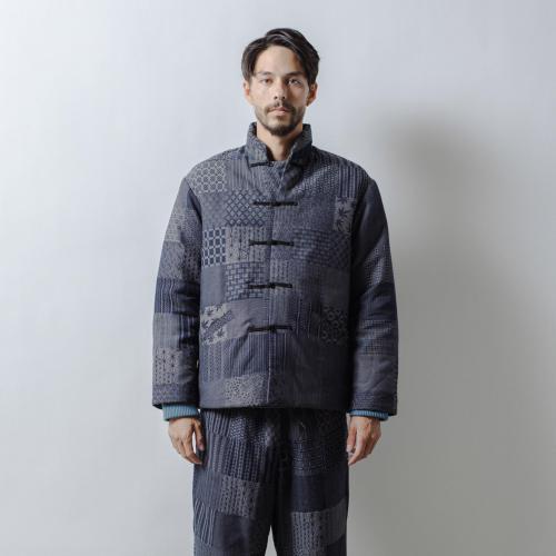 TONG POO DOWN JACKET／JAPANESE PATTERN PATCHWORK