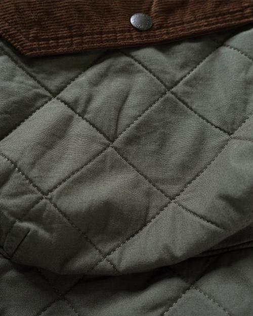 QUILT NO COLLAR COAT