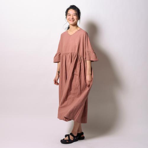 DAMASK ONE PIECE / HEMP COTTON