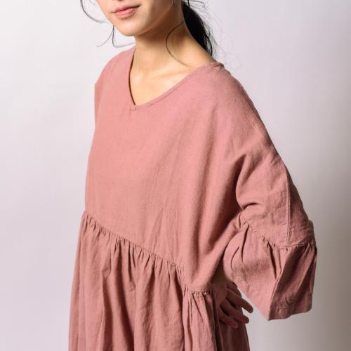 DAMASK ONE PIECE / HEMP COTTON