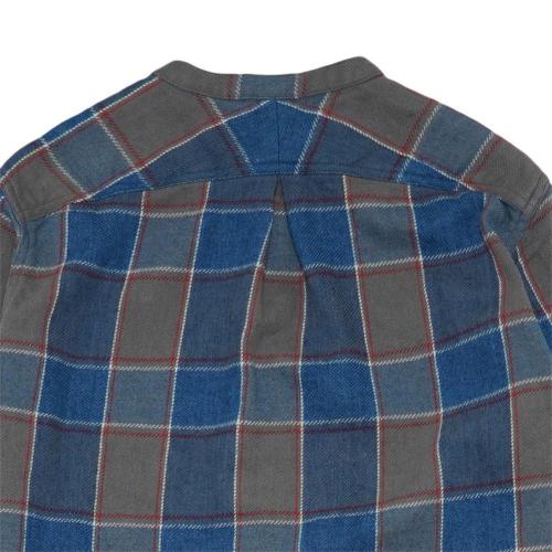 BAND COLLAR OP／H/C INDIGO CHECK
