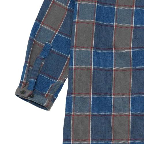 BAND COLLAR OP／H/C INDIGO CHECK