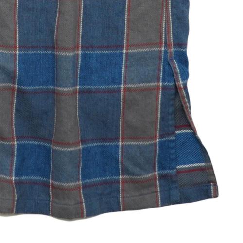 BAND COLLAR OP／H/C INDIGO CHECK