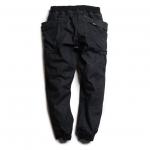 VENDOR RIB PANTS／10oz H/C DENIM STRETCH / ONE WASH (BLACK)