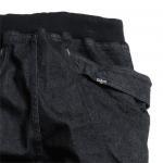 VENDOR RIB PANTS／10oz H/C DENIM STRETCH / ONE WASH (BLACK)