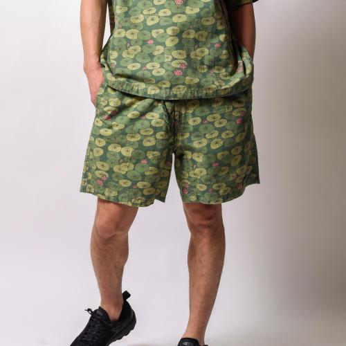 HEMP JAM SHORTS／H/C WEATHER "LOTUS PRINT"