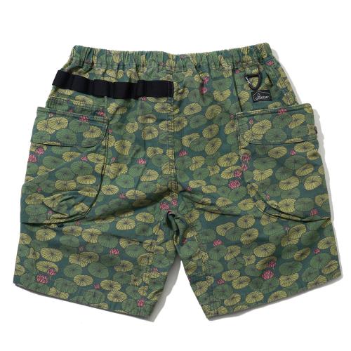 HEMP UTILITY SHORTS／H/C WEATHER "LOTUS PRINT"