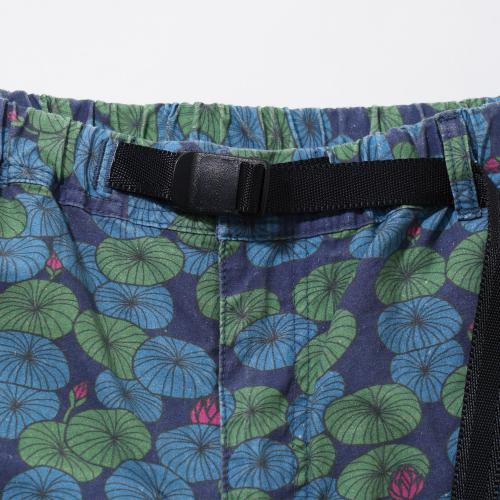 HEMP UTILITY SHORTS／H/C WEATHER "LOTUS PRINT"