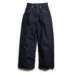 WIDE DENIM PANTS／ H/C 12oz DENIM/ONE WASH