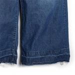 WIDE DENIM PANTS／H/C 10oz DENIM/FRAYED HEM