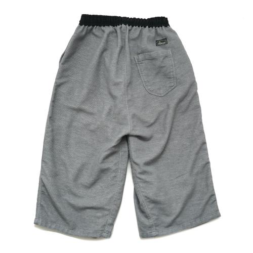 WRAP CULOTTE PANTS／H/C PILE DENIM
