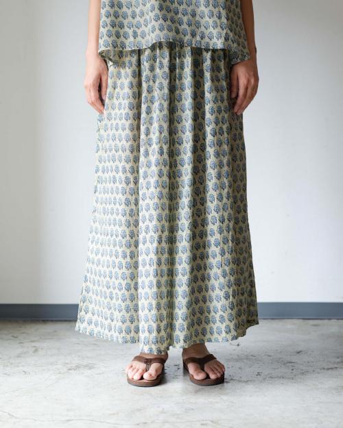GATHERED WIDE PANTS