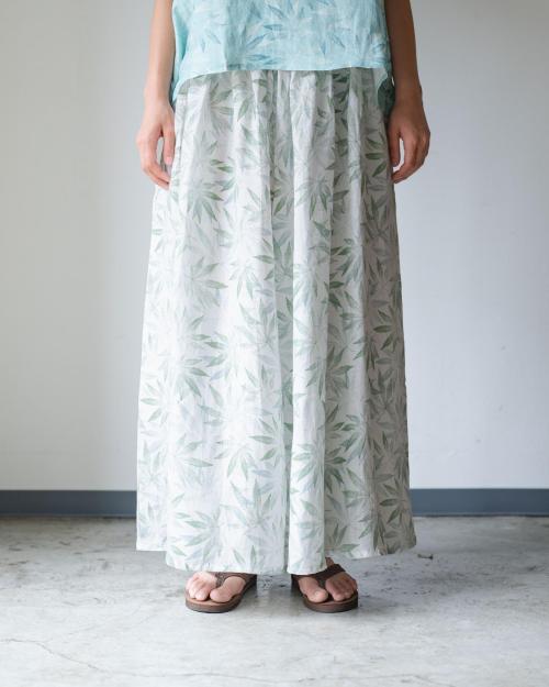 GATHERED WIDE PANTS