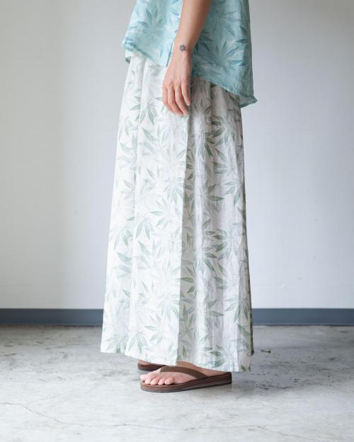 GATHERED WIDE PANTS