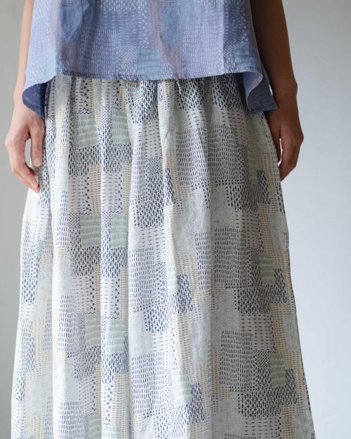 GATHERED WIDE PANTS