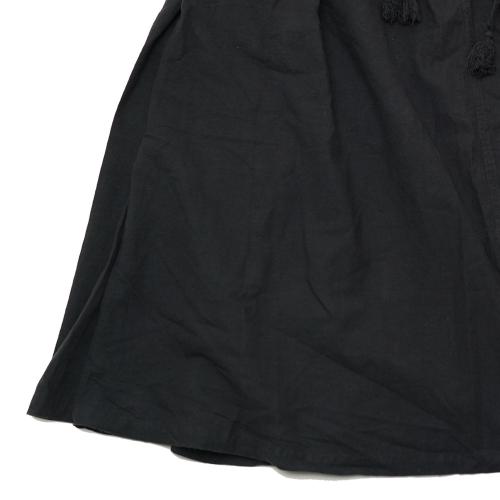 DAMASK FLARE  SKIRT／HEMP COTTON