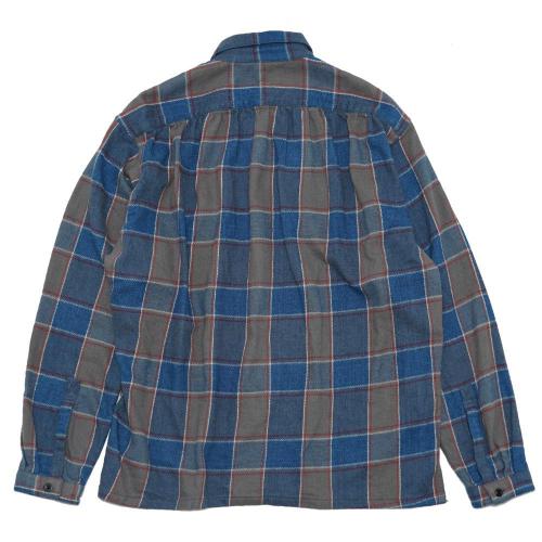 SHITAMACHI L/SL SHIRTS／H/C INDIGO CHECK
