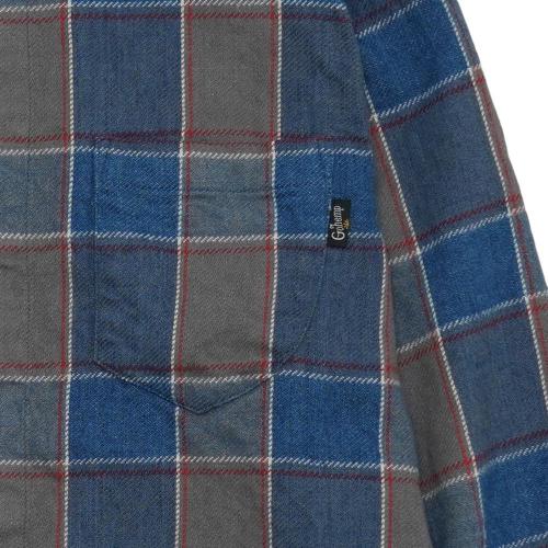 SHITAMACHI L/SL SHIRTS／H/C INDIGO CHECK