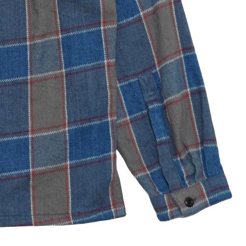 SHITAMACHI L/SL SHIRTS／H/C INDIGO CHECK
