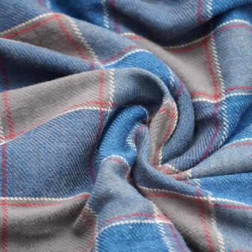 SHITAMACHI L/SL SHIRTS／H/C INDIGO CHECK