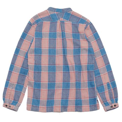 BAND COLLAR SHIRTS／H/C INDIGO CHECK