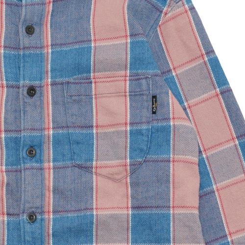 BAND COLLAR SHIRTS／H/C INDIGO CHECK