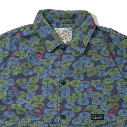 HEMP JAM SHIRTS／H/C WEATHER "LOTUS PRINT"