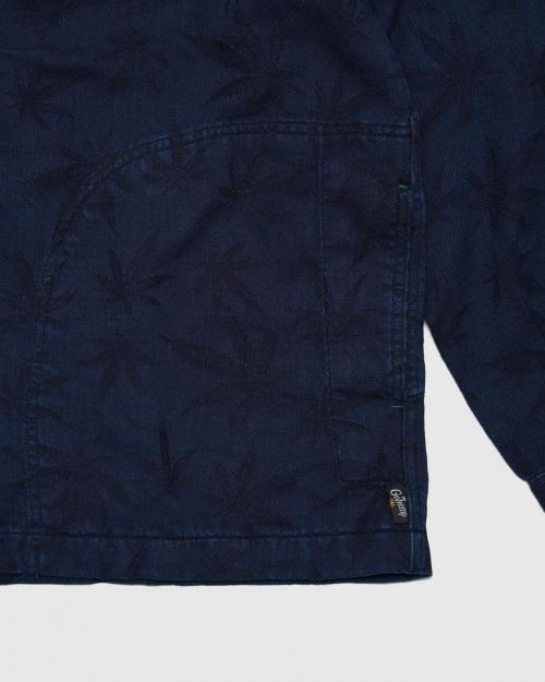 RUNCH SHIRTS JACKET／HEMP LEAF JACQUARD