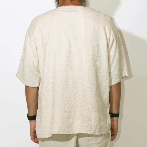 ROBIN SHIRTS/<br>MINIMAL LEAF JACQUARD