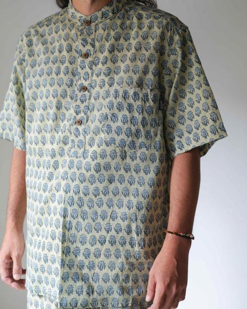 SHANTI BAND COLLAR SHIRTS