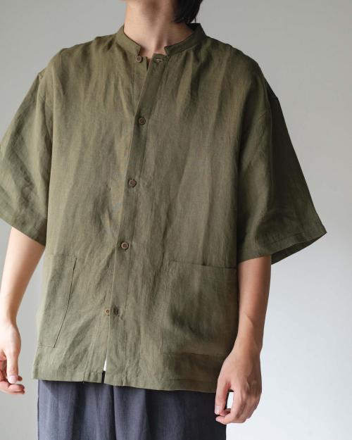 GREEN HILL MAO COLLAR SHIRTS