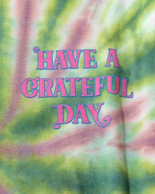 GRATEFUL DAY L/SL T-SHIRT (ROSE TIE DYE)