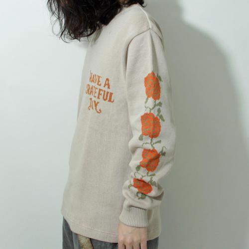 GD JACQUARD L/SL T-SHIRT
