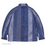 GOOD FEEL COAT / DENIM STRIPE JACQUARD