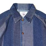 GOOD FEEL COAT / DENIM STRIPE JACQUARD