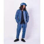 GOOD FEEL COAT / DENIM STRIPE JACQUARD