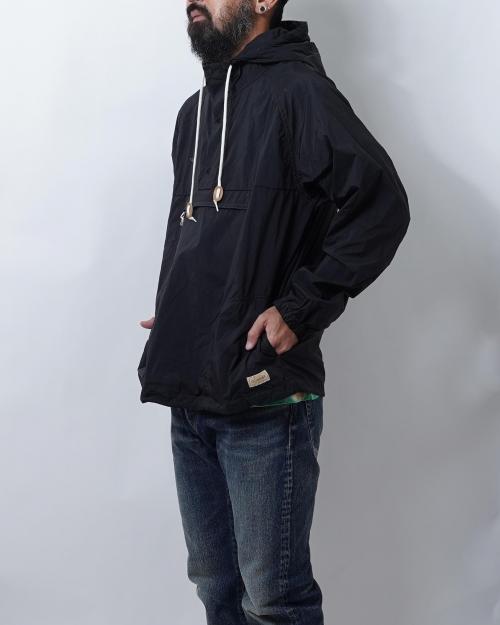 MOBILE HOODY / NYLON RIP TAFFETA -salt shrinking-