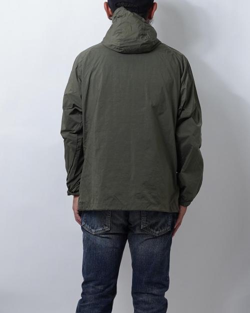 MOBILE HOODY / NYLON RIP TAFFETA -salt shrinking-