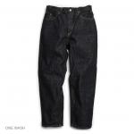 LOOSE TAPERED PANTS／14oz BLACK DENIM