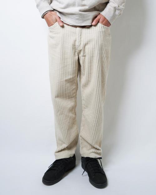 LOOSE TAPERED PANTS／High Low Air Corduroy