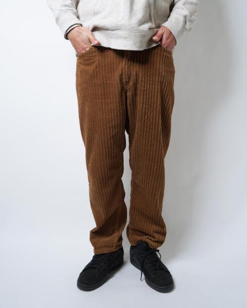 LOOSE TAPERED PANTS／High Low Air Corduroy