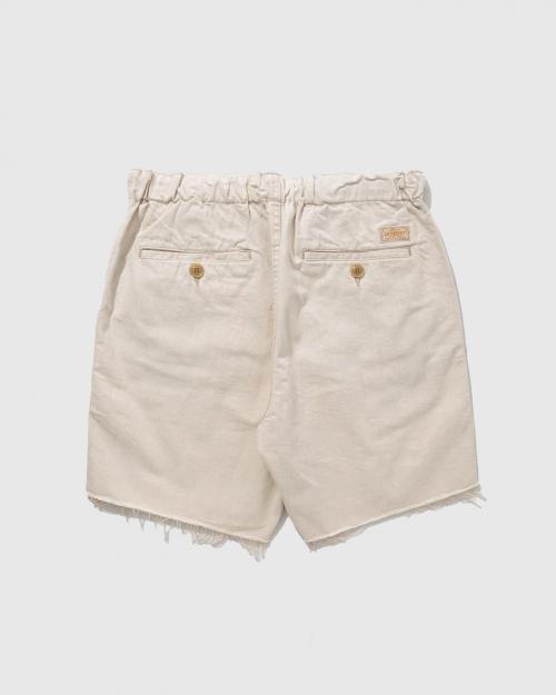 EG CUT OFF SHORTS／10.5oz COLOR DENIM