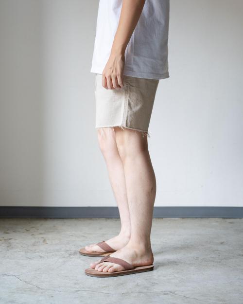 EG CUT OFF SHORTS／10.5oz COLOR DENIM