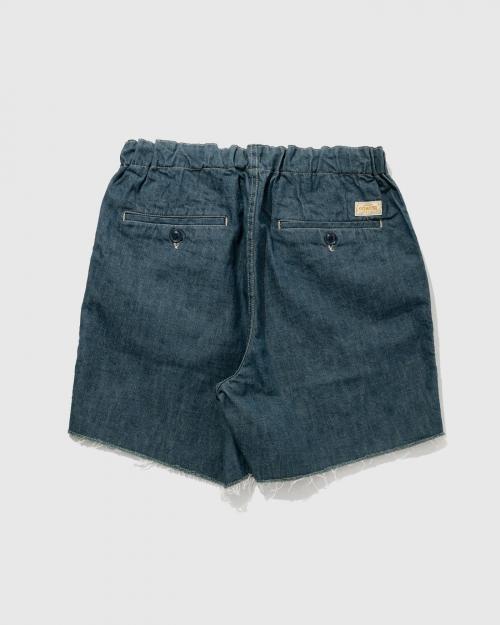 EG CUT OFF SHORTS／10.5oz COLOR DENIM
