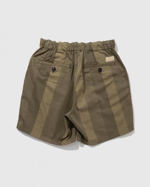 E.G SHORTS／MULTI DOBBY STRIPE CHINO