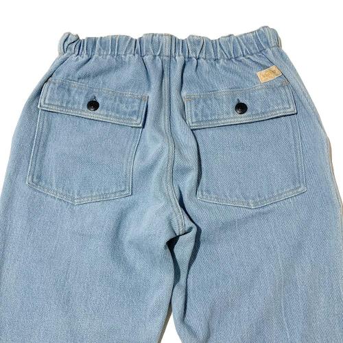 BAKERS BANQUET PANTS／Washed Loose Drill Denim